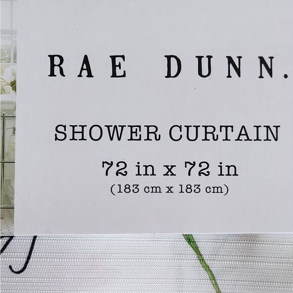Rae Dunn Shower Curtain - Picture 2 of 6